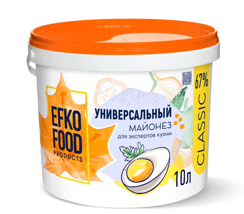 Майонез 67% "EFKO FOOD Classic"/ 10 л.