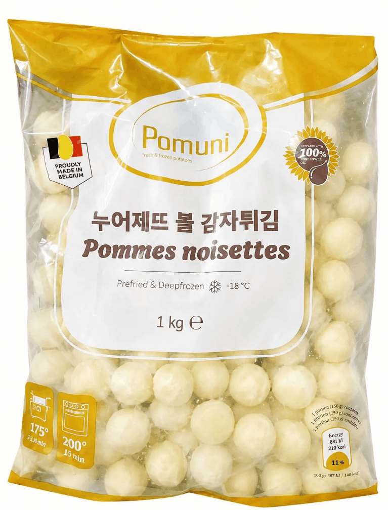 Картофельные шарики Pomuni Frozen1 кг (10 шт/кор)