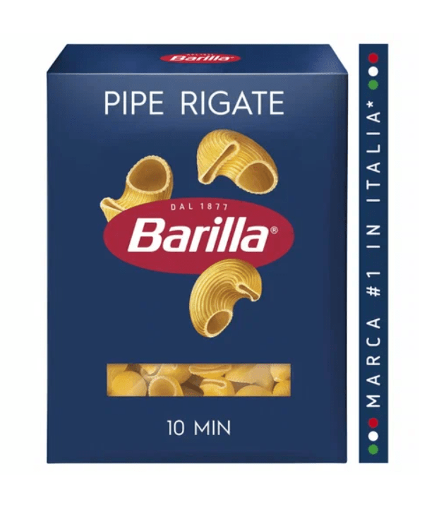 Макароны Пипе Ригате №91 450 гр Barilla (12шт/кор)