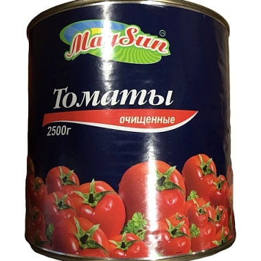 Томаты целые очищ. в собств соку, 2650 мл Maysun (6шт/кор)