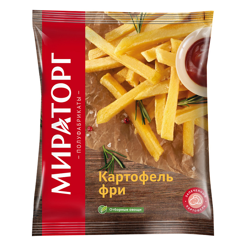 Картофель фри Мираторг 500гр (10шт/кор)