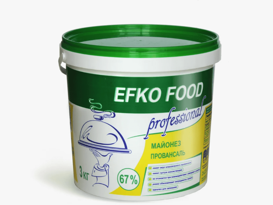 Майонез 67% "EFKO FOOD Classic"/ 3 л.
