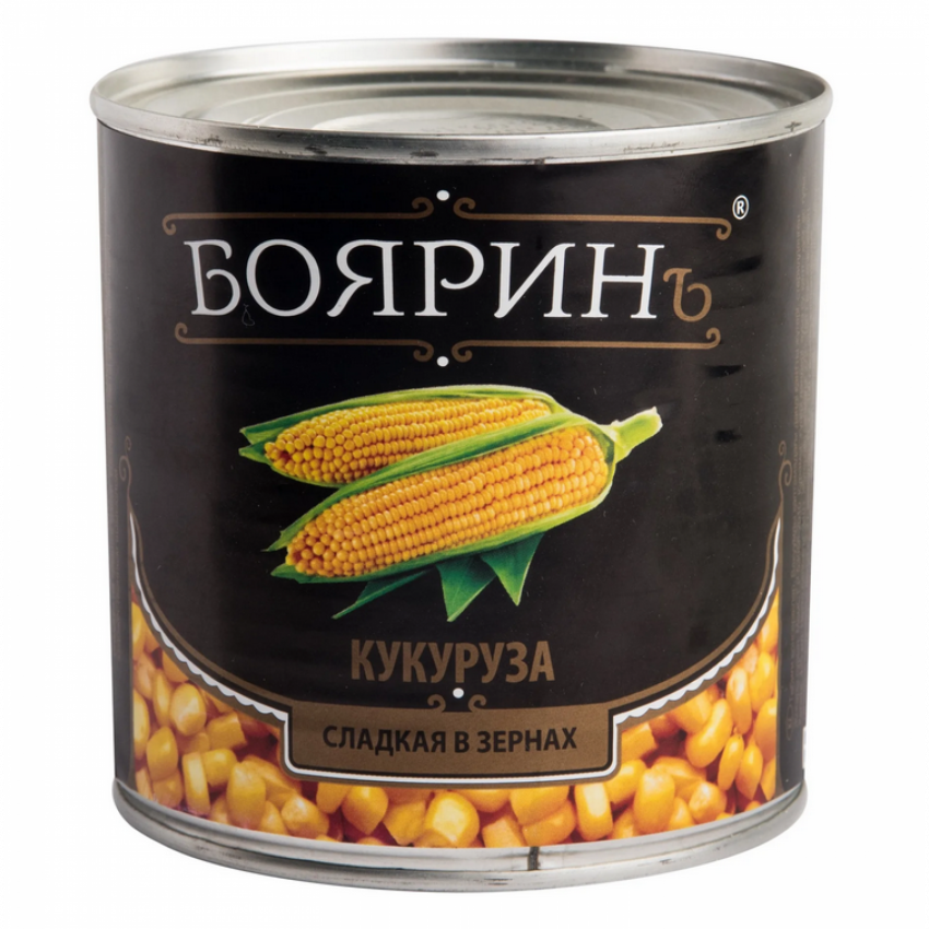 Кукуруза Бояринъ  ж/б /0,425 г (12 шт/кор)
