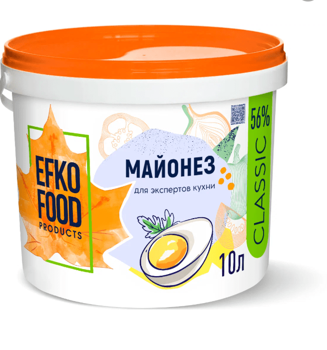 Майонез 56% "EFKO FOOD Classic"/ 10 л.